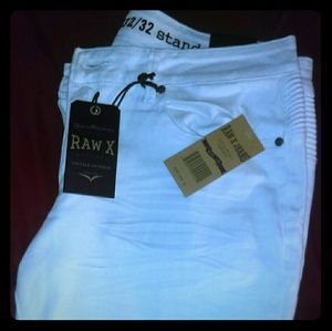 Men's Raw X white jeans